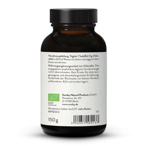 Sunday Natural Products  Bio Chlorella Premium Pulver