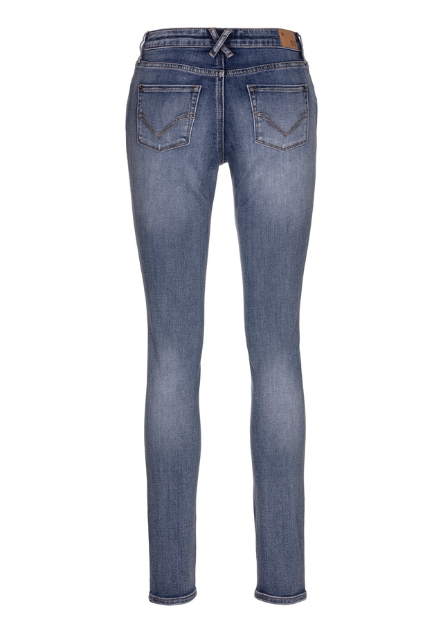 H.I.S 5-Pocket-Jeans »ariaMS«, normale Leibhöhe,  Röhrenjeans,  mit Used-Waschung,  5-Pocket-Style