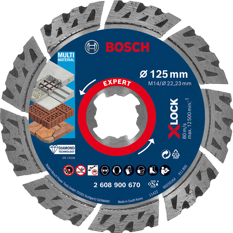 Bosch Expert for Universal diamantschijf 125x22,2x2,4mm