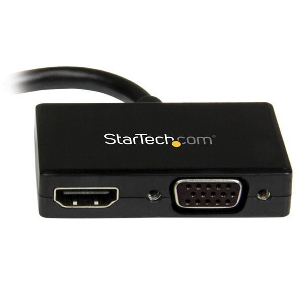 StarTech.com Adaptateur audio / video de voyage - Convertisseur 2-en-1 Mini DisplayPort vers HDMI ou VGA