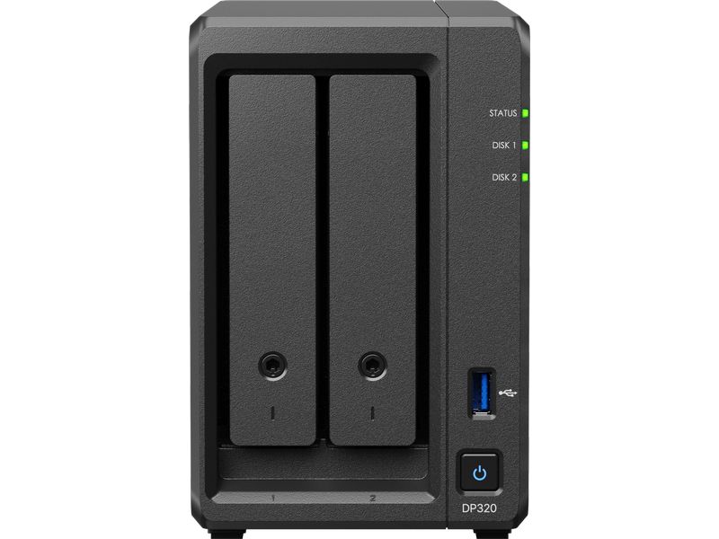 Synology SAN DP320 - 2-bay Resiliente und robuste Datensicherungslösung für Rechenzentren