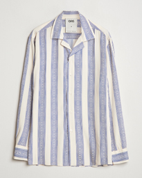 OAS Long Sleeve Resort Viscose Shirt Coffe Lumo