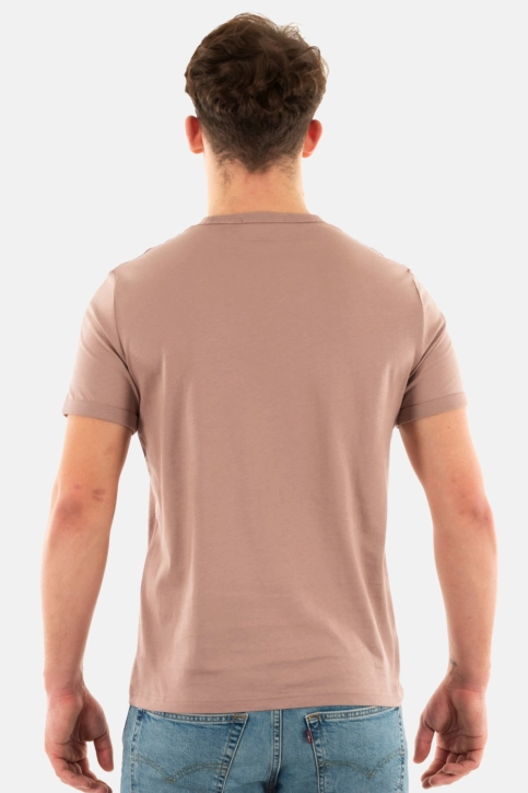 Tee shirt fred perry m3519 v05 dark pink/black