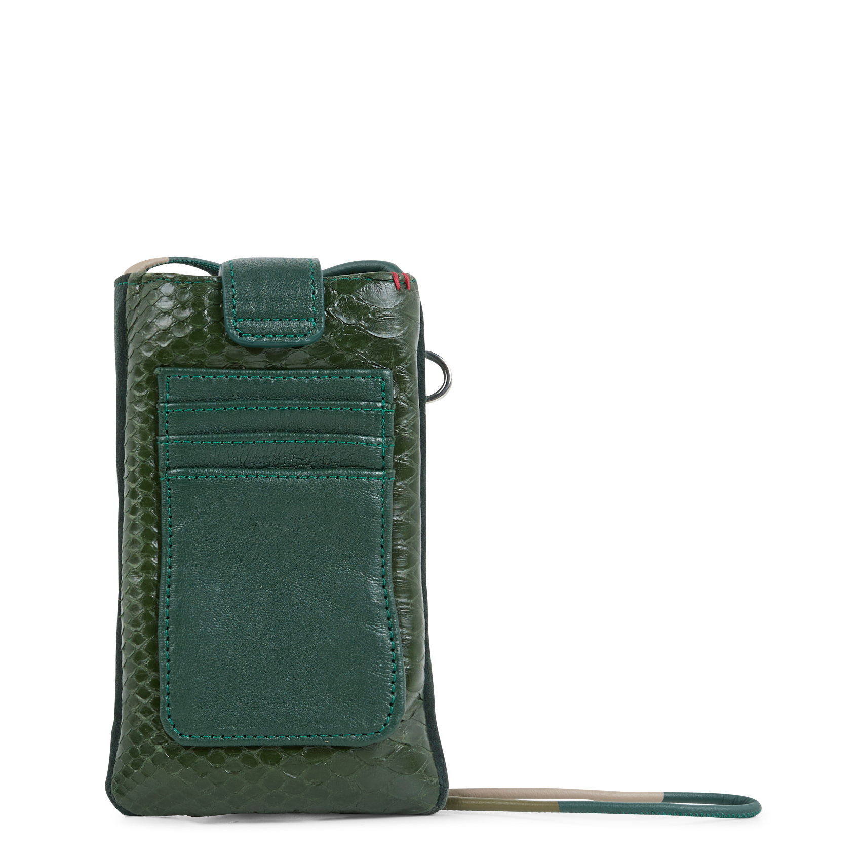 MARCUS - Pochette de téléphone en cuir | Vert