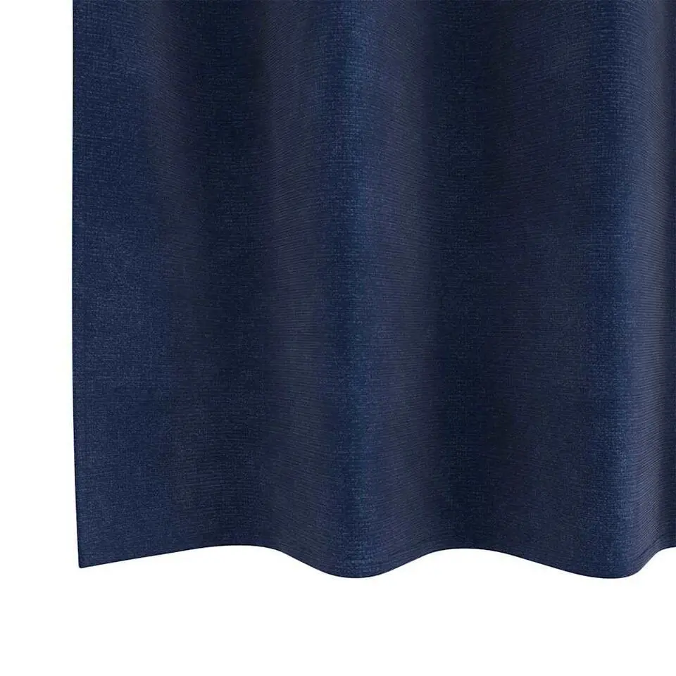 vidaXL Gordijnen met ringen - Donkerblauw - 140x175 cm - Fluweel - 2 Stuks