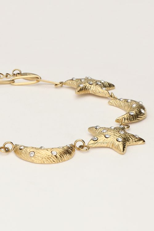 Starry schakel armband met manen & sterren