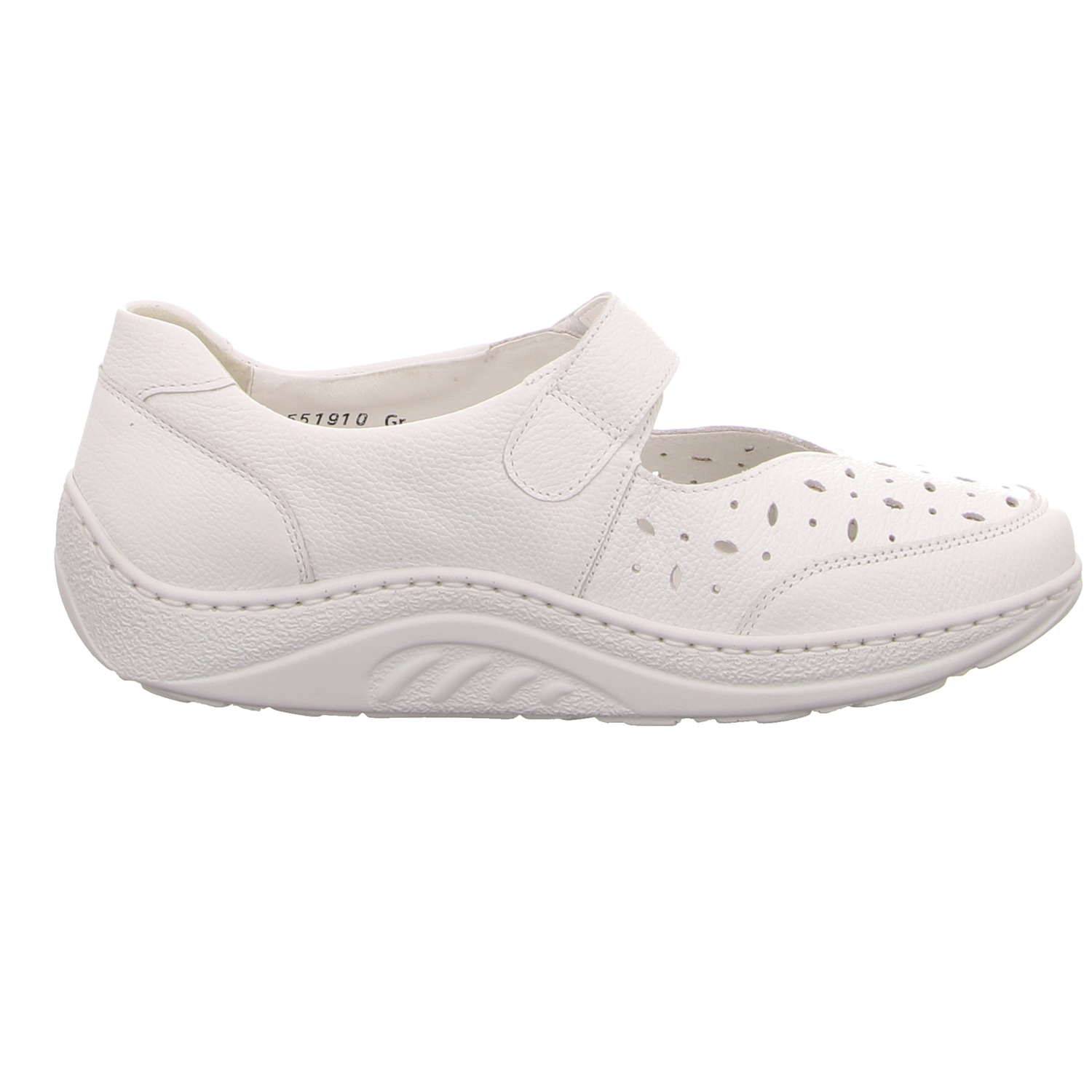 Waldläufer Spangenschuh weiß weiss/weiss kombi