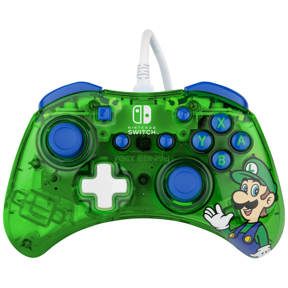 PDP Gaming Nintendo Switch Kabelgebundener Rock Candy Controller - Luigi Lime