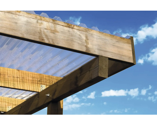 Enkele carport met plat dak, inclusief bevestigingsmateriaal, palen 9x9 cm, 304 x 510 cm, drukgeïmpregneerd