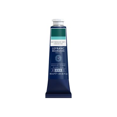 Lefranc Bourgeois - Peinture à l'huile - teinte viride - transparent - fine - 40 ml