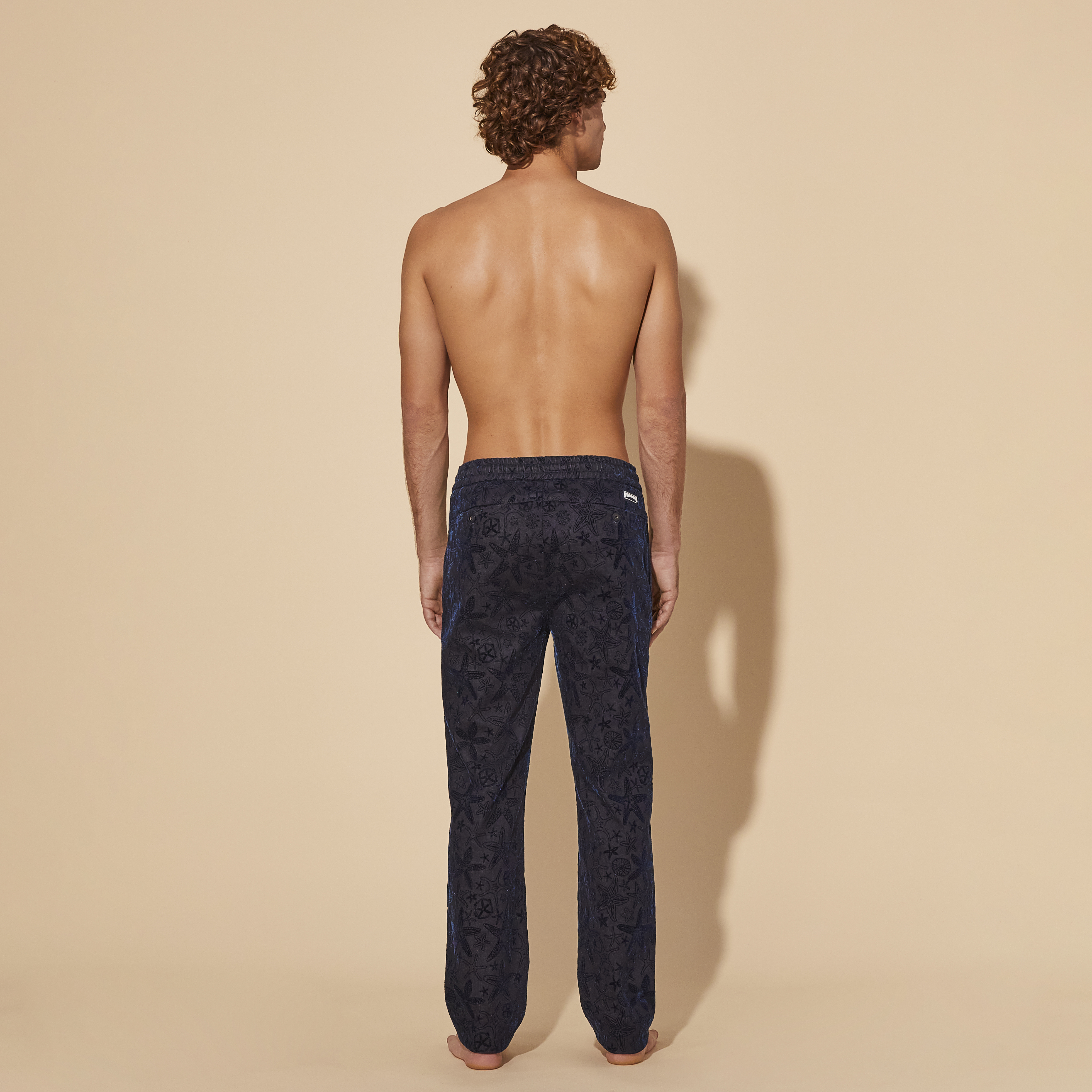 Pantalon en Jean Floqué Velours Homme Starlettes