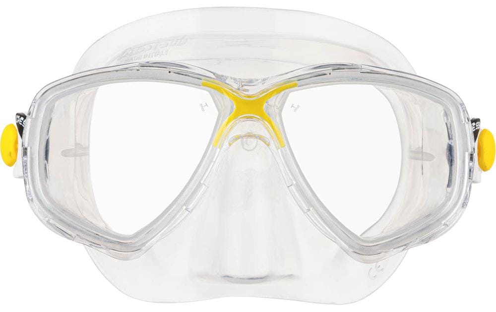 Tauchmaske Marea Klar/GelbSchwimmbrille für Erwachsene