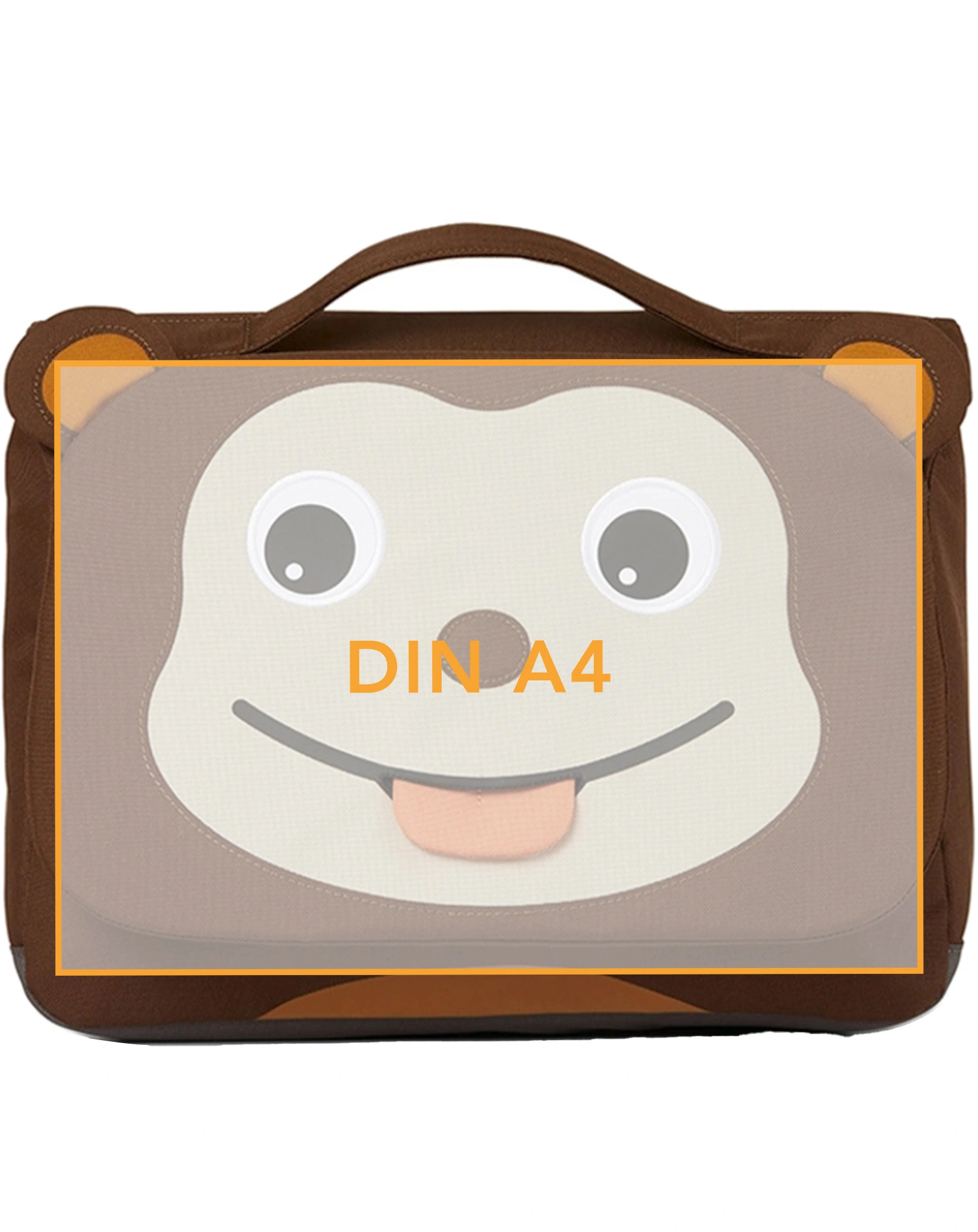 Kindergartenrucksack AFFENZAHN (31,5x23,5x7) in braun