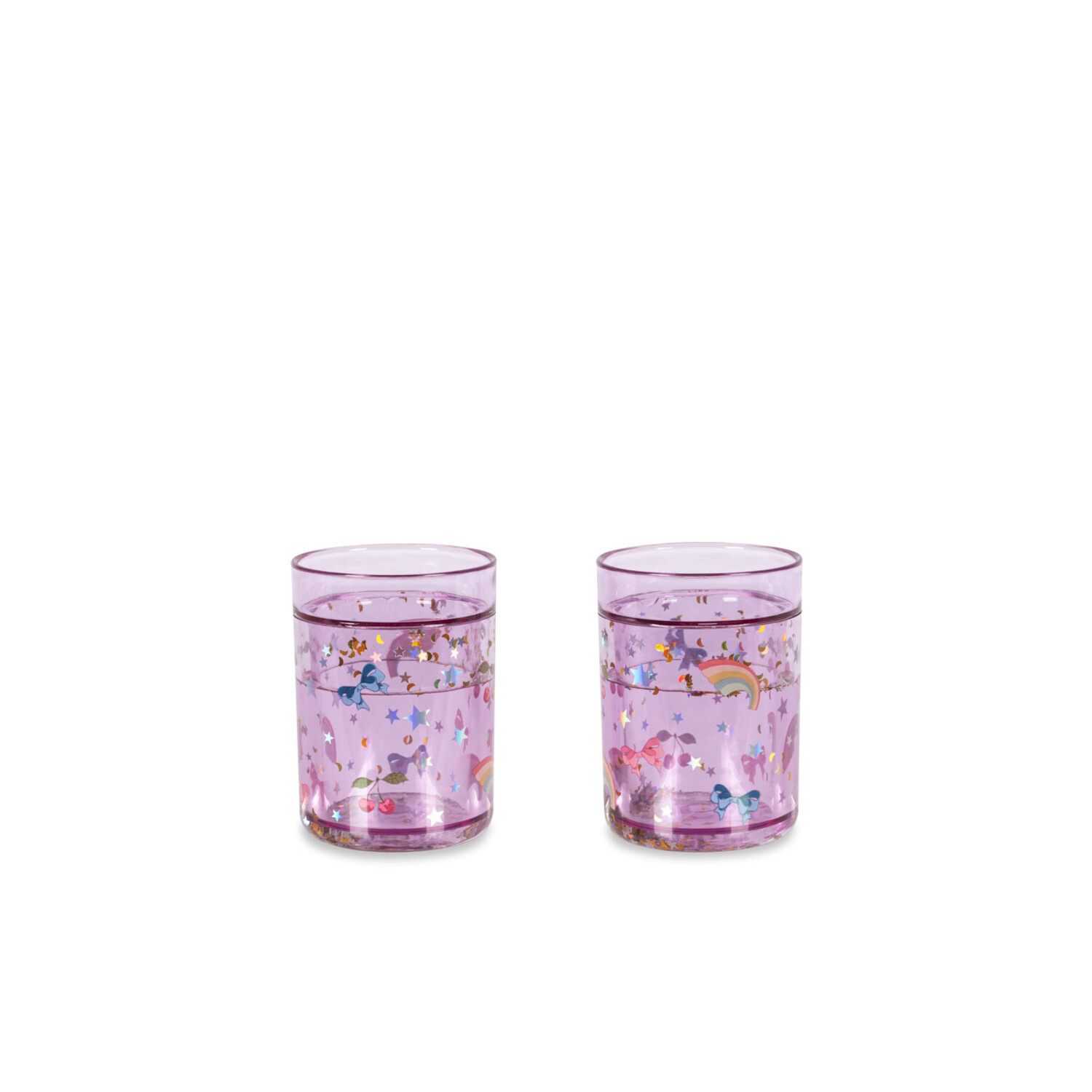 Konges Sløjd | 2 Pack Glitter Cups | Rainbow Twinkle