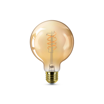 Philips LED filamentlamp amberkleurig E27 60W dimbaar