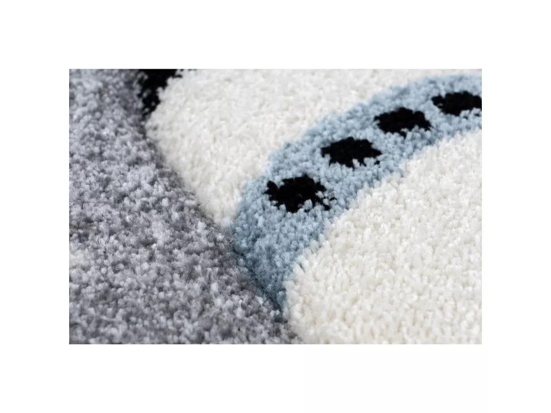 Tapis enfant australie argent yowah - 80 x 150 cm