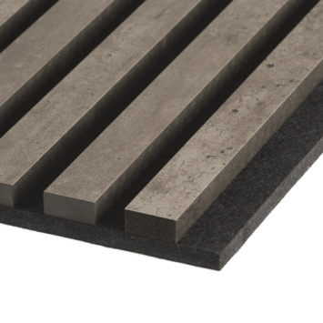 Kleurstaal lattenwand beton 20x30 cm