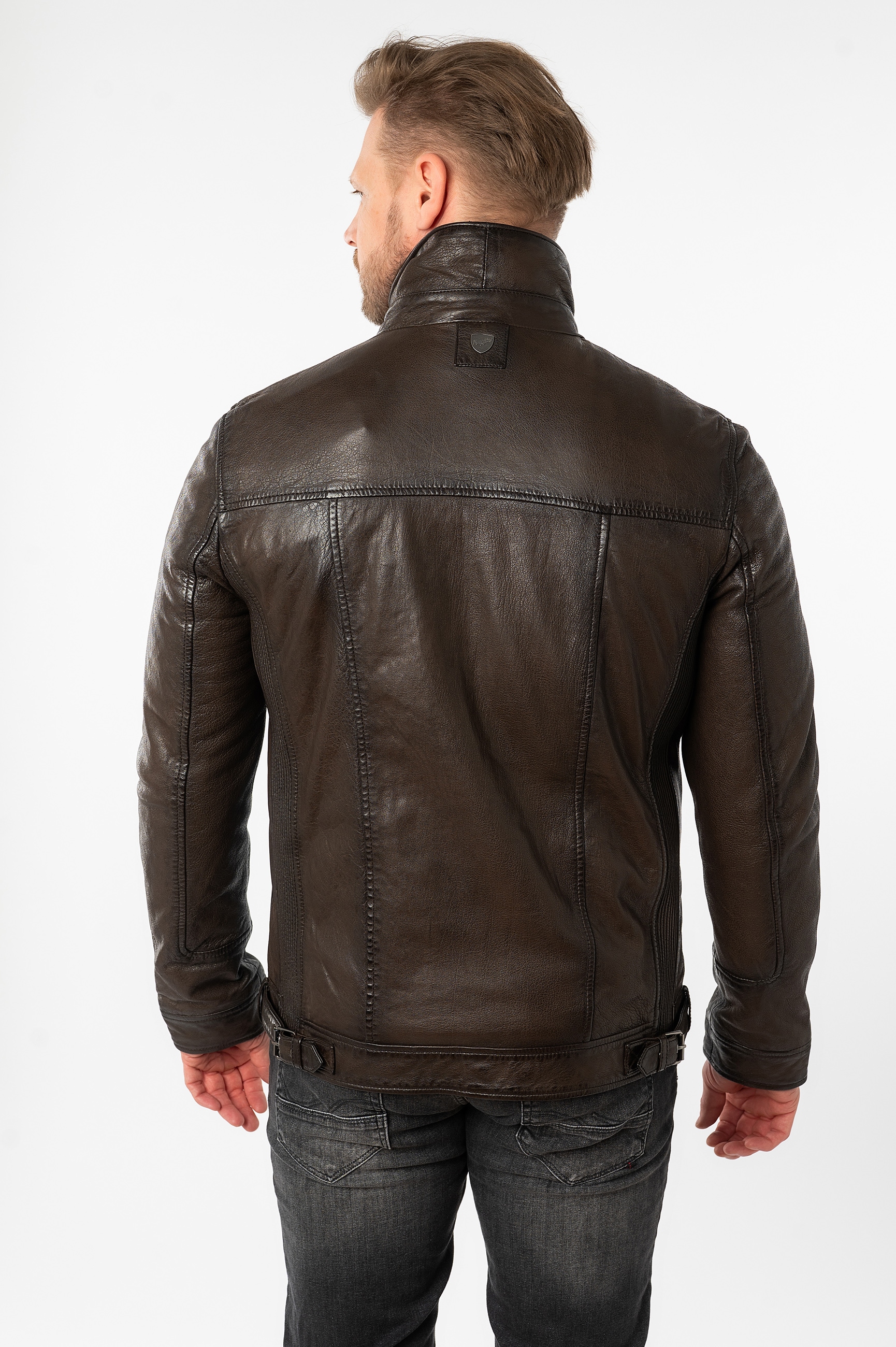 Mauritius Lederjacke »MMHennie« mit Stehkragen