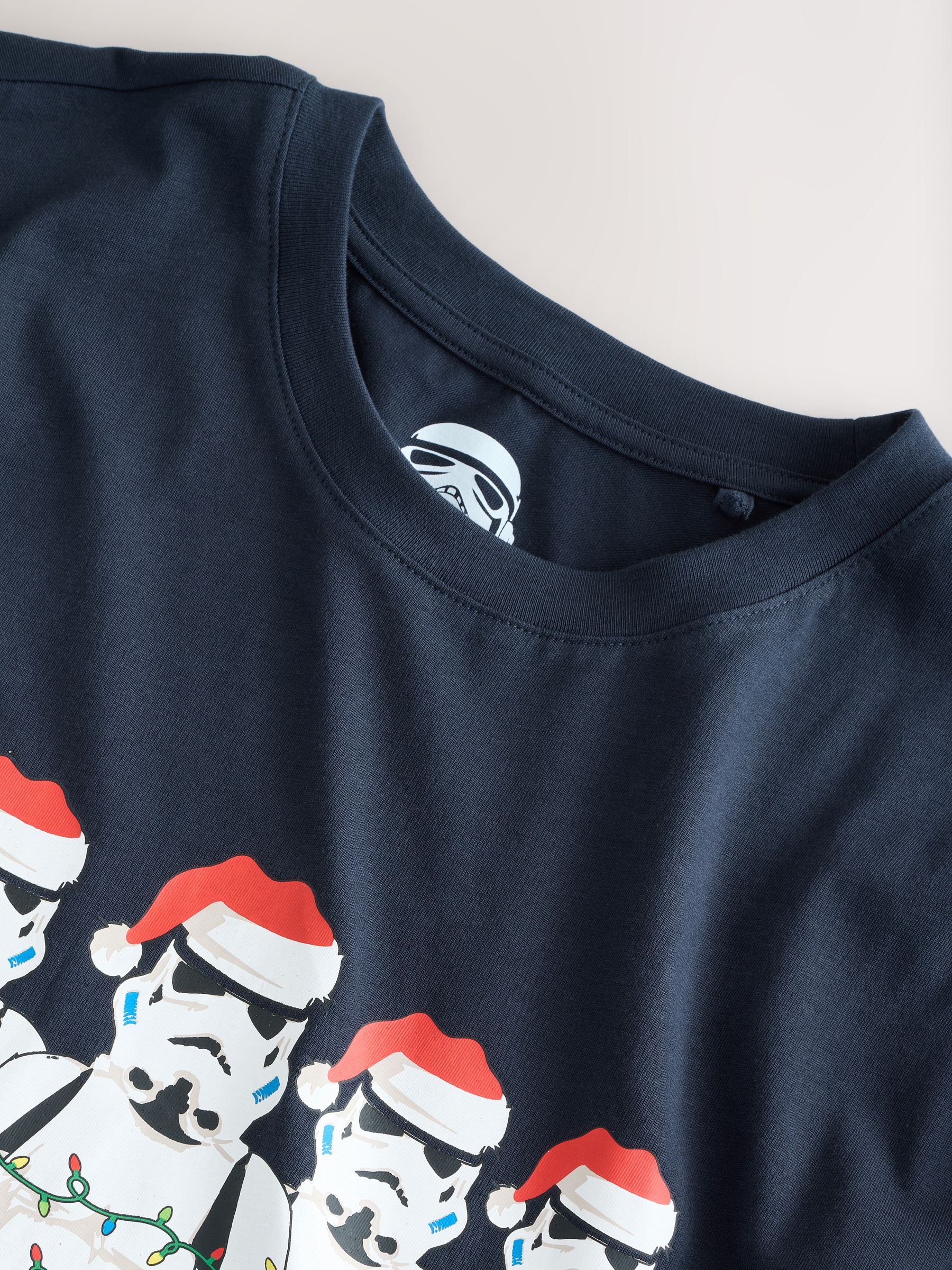 Marineblauw Stormtrooper - Normale Pasvorm - Kerstmis T-shirt met grafische print