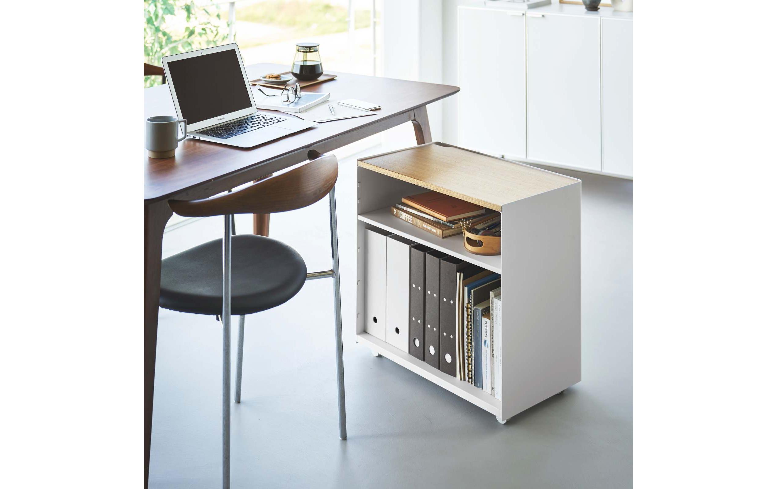 Servierwagen Tower 60.3 x 59 cm, Weiss<br>Halbgeschlossener Aufbewahrungswagen