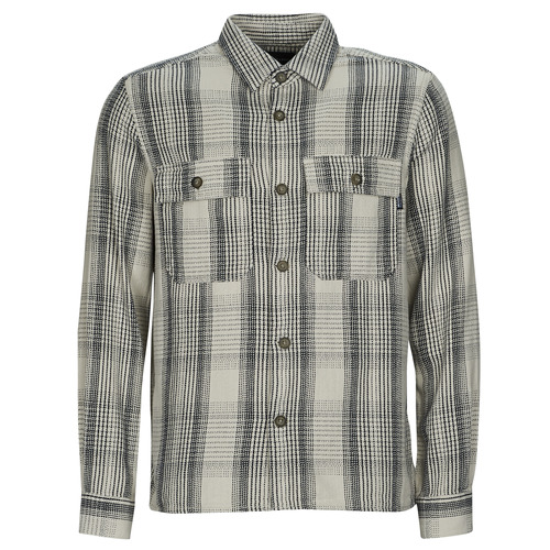 Only & Sons  - ONSSCOTT LS CHECK FLANNEL OVERSHIRT 4162 - Noir