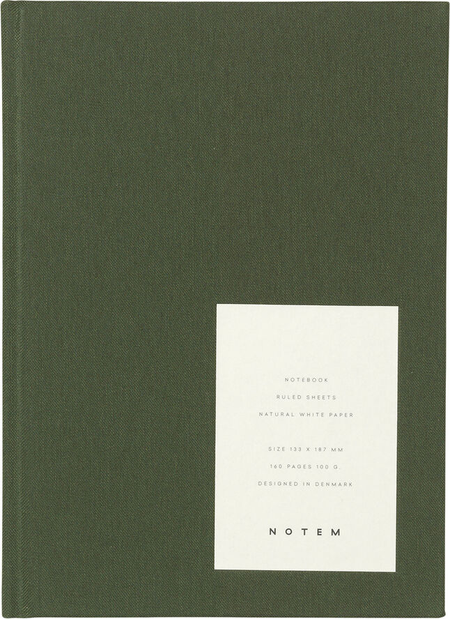 Notem Hardcover notesbog, Medium, Grøn Blå & grøn