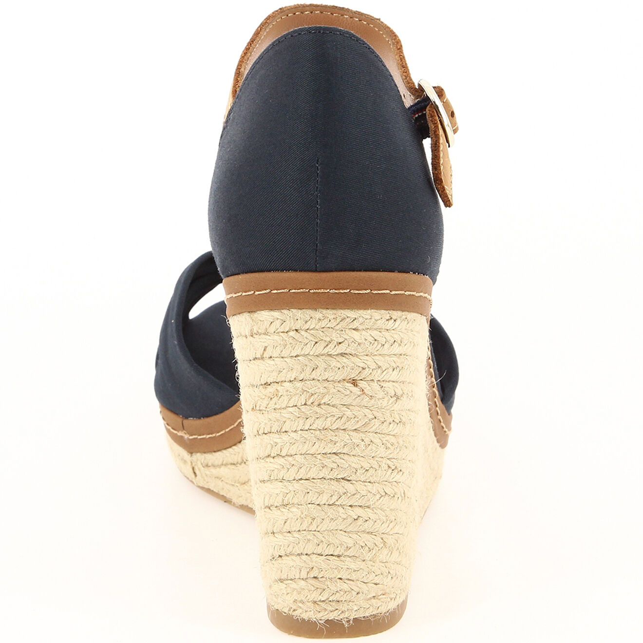 Tommy Hilfiger Sandales compensées Iconic Elena bleu marine - Talon 10 cm