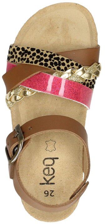 Keq Meiden Sandalen cognac