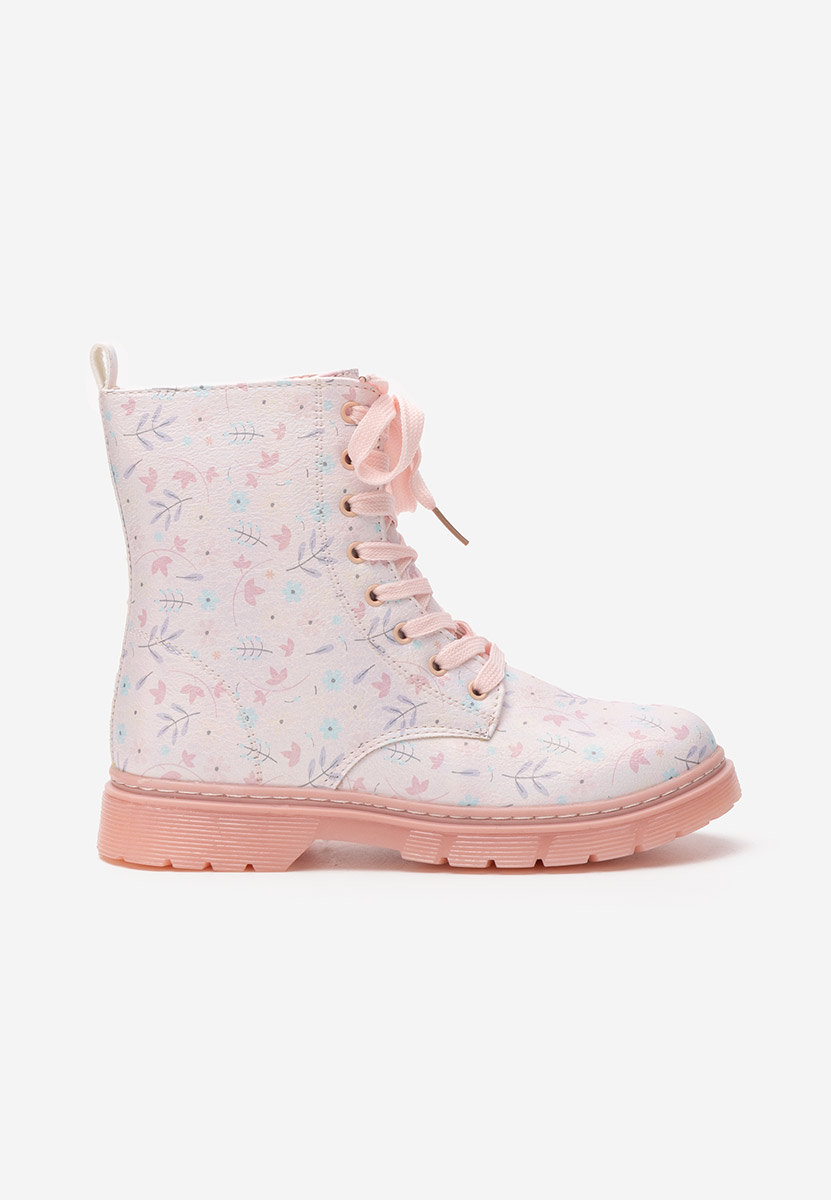 Bottines filles blanches Leaves