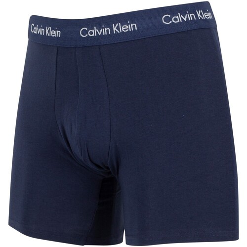 Calvin Klein Jeans - Pack De 3 Calzoncillos De Algodón Elásticos Azul