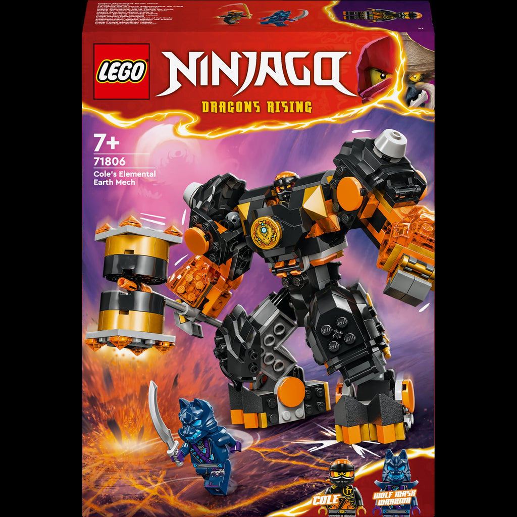 Robô Da Terra Elemental Do Cole Lego
