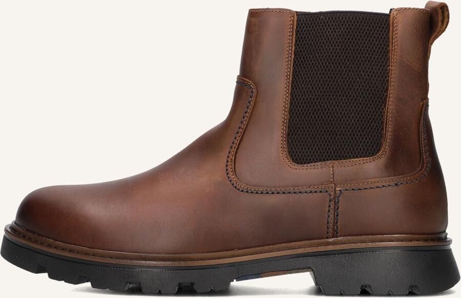 MAZZELTOV Chelsea Boots Heren 550006 Maat: 43 Materiaal: Leer Kleur: Bruin
