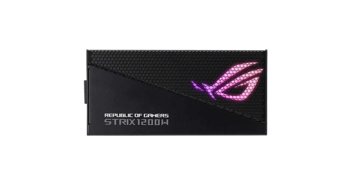 ASUSROG STRIX Gold Aura Edition modulaire 1200 watt voeding   (Zwart, 1x 12VHPWR, 4x PCIe)