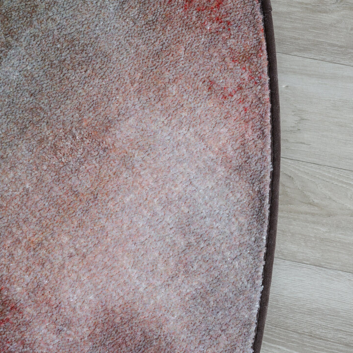 Rond design vloerkleed - Lunara Rood
