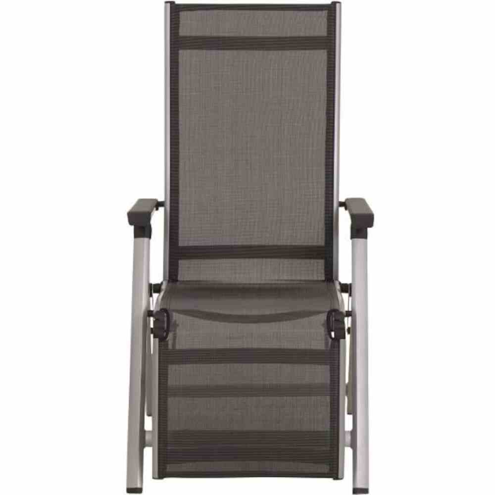 Relax-Gartenstuhl TESORO - silber-grau