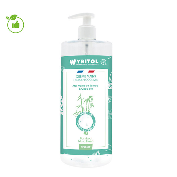Crème hydroalcoolique Wyritol bambou musc 500 ml