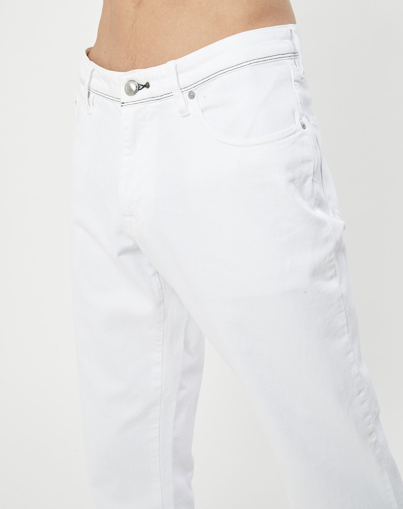 Hackett London Jean uni blanc