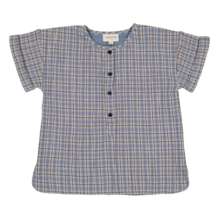 Louis Louise Kurta Saul Carreaux | Bleu