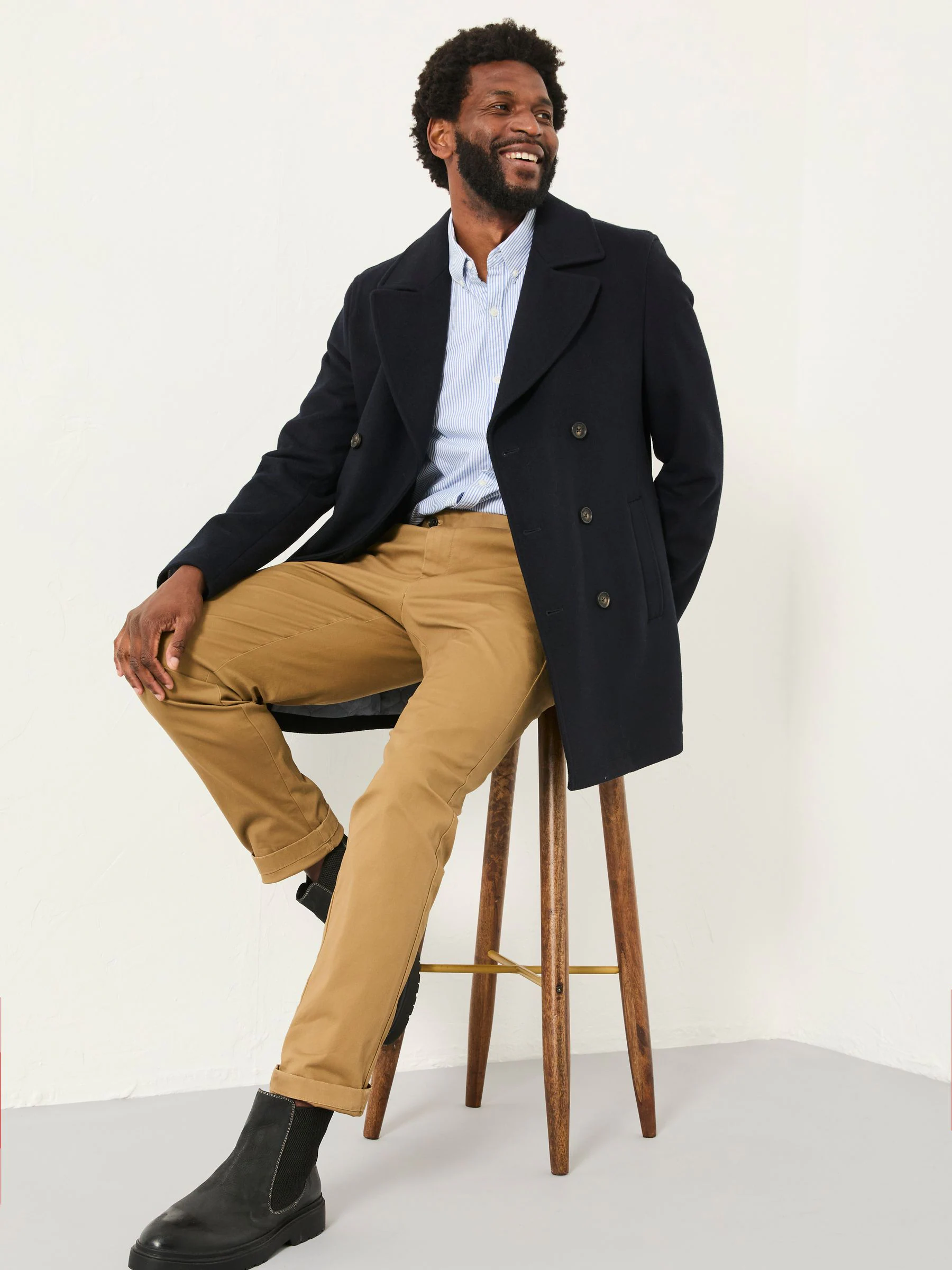 FatFace Wool Mix Peacoat