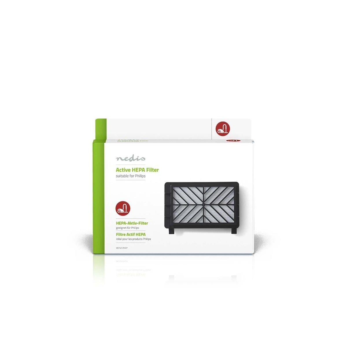 Nedis Utskifting Active HEPA-filter | Erstatning for: Philips | Hvit / Sort