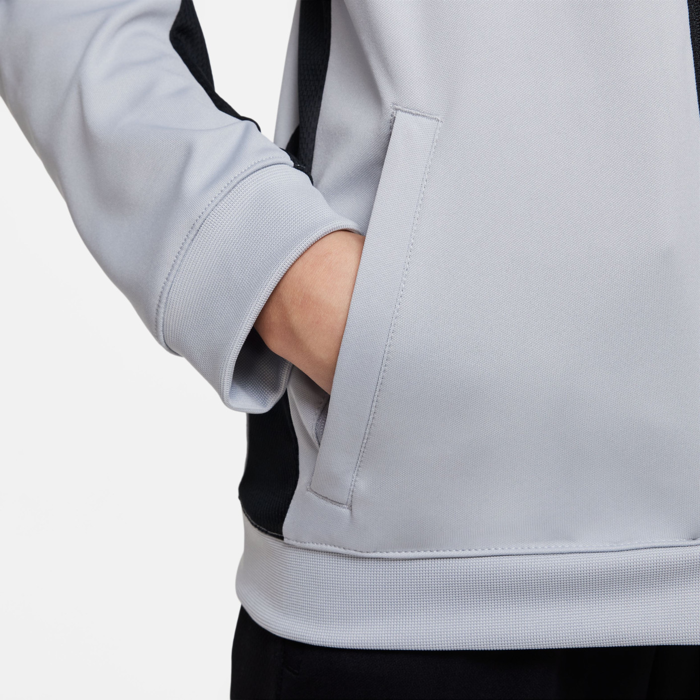 Nike Dri-FIT Academy 23 Trainingsjack Full-Zip Kids Grijs Zwart Wit