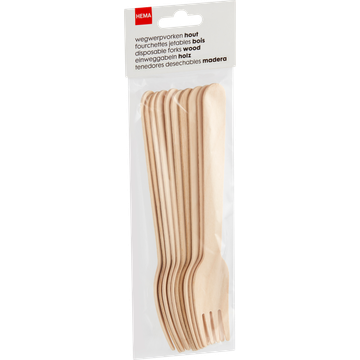 HEMA Vorken Hout - 10 stuks