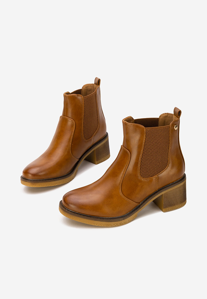 Bottines chelsea femme chameau Flaviama