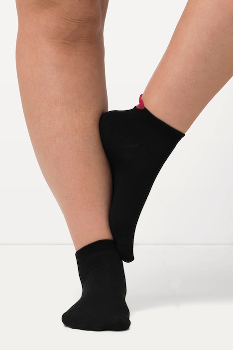 3er-Pack Sneakersocken, Herzlasche, kurzer Schaft