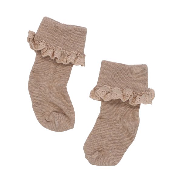 BD Collection Sokjes Kant - 3 Paar - Multi Beige