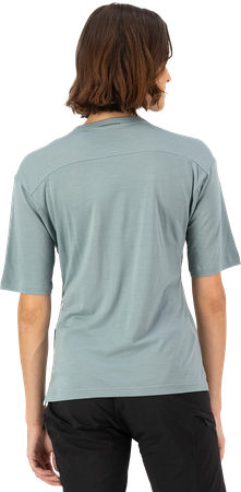 DIVERSION Damen-Merino-Kurzarmshirt  dewdesert sage  M