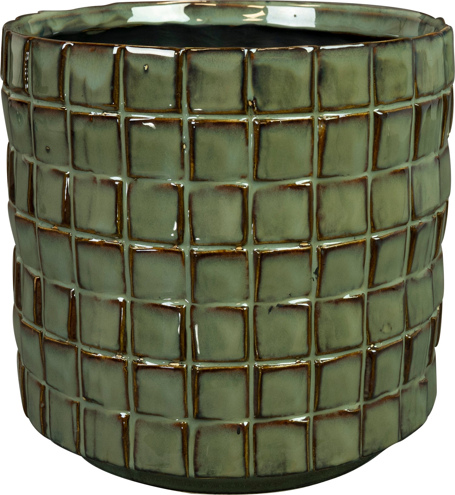 TS bloempot Stian groen D 21 H 20 cm