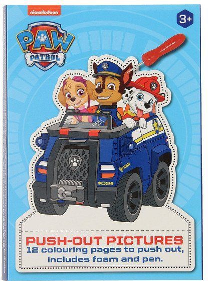 Paw Patrol - Prikblok - Kleurboek - Foam - Karton - 12 Pagina's
