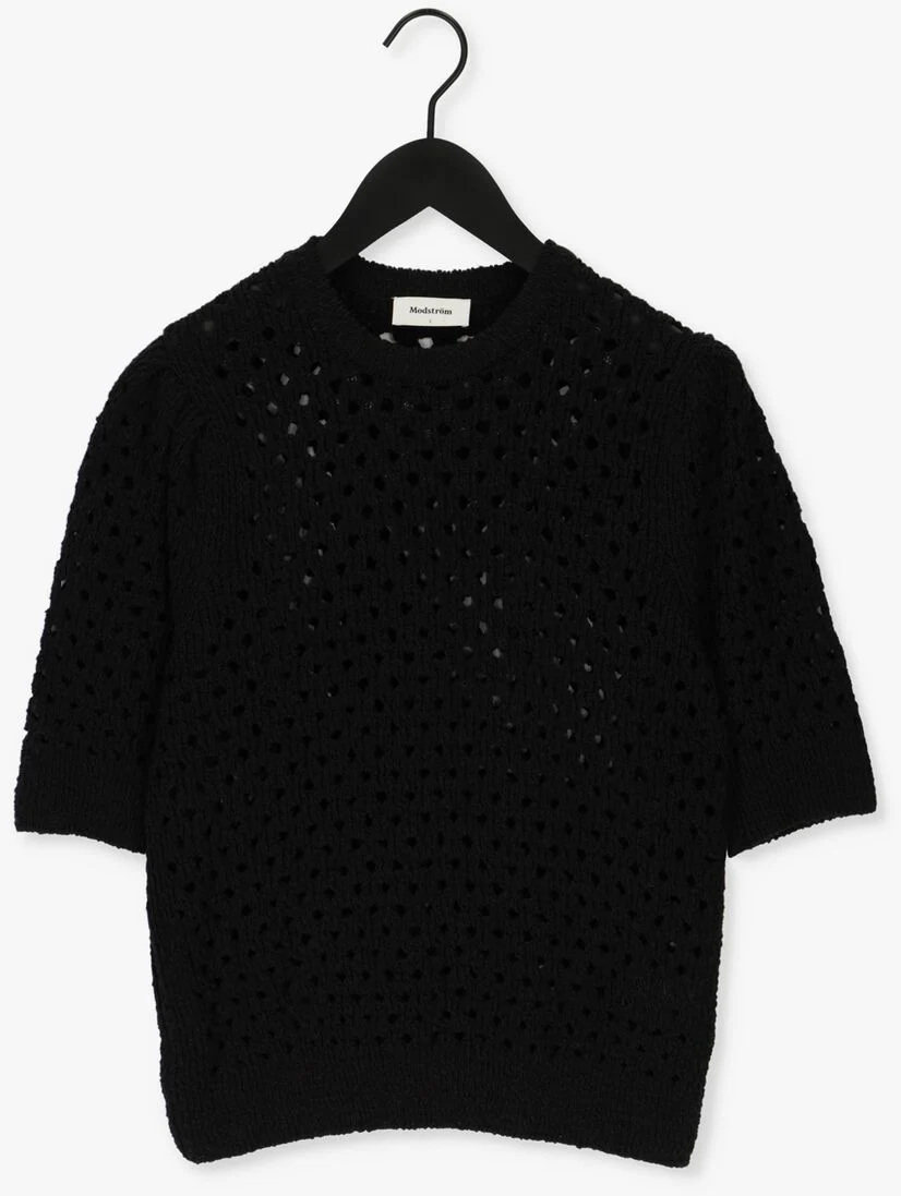 MODSTR\u00D6M zwarte modstr&ouml;m top aurora o-neck