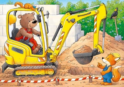 Ravensburger My First Puzzles Puslespill Dyr På Byggeplasser 4-in-1